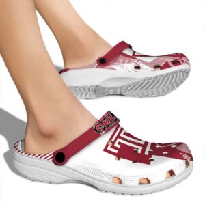 temple owls geometric background clog fashion forward