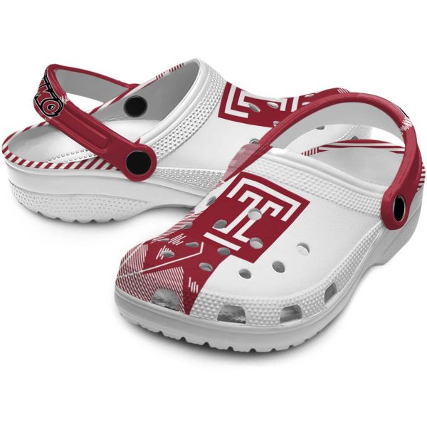 temple owls geometric background clog high quality