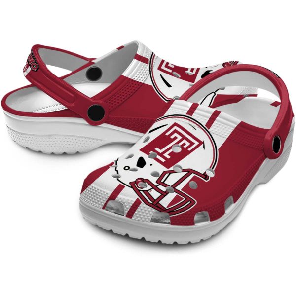 temple owls helmet stripes clog high quality