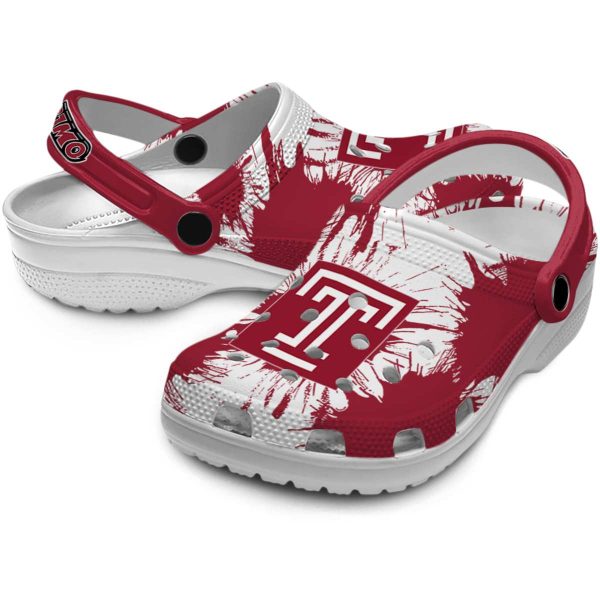 temple owls splatter graphics clog high quality