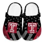 temple owls stellar stripes theme clog best selling