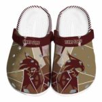 texas state bobcats geometric background clog best selling