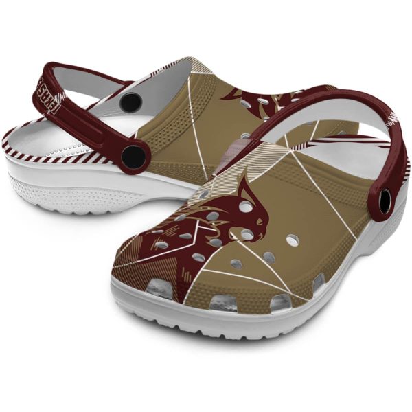 texas state bobcats geometric background clog high quality