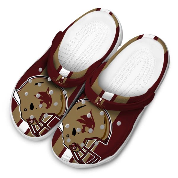 texas state bobcats helmet stripes clog latest model