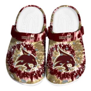 texas state bobcats radiant burst effect clog best selling