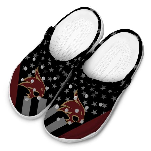 texas state bobcats stellar stripes theme clog latest model