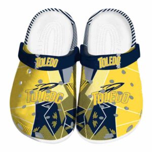 toledo rockets geometric background clog best selling
