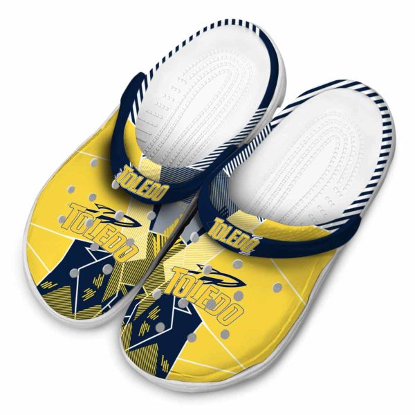 toledo rockets geometric background clog latest model