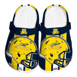 toledo rockets helmet stripes clog best selling