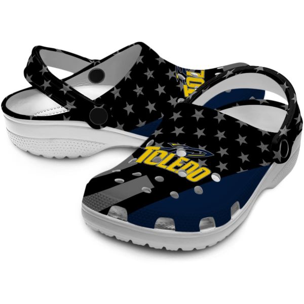 toledo rockets stellar stripes theme clog high quality