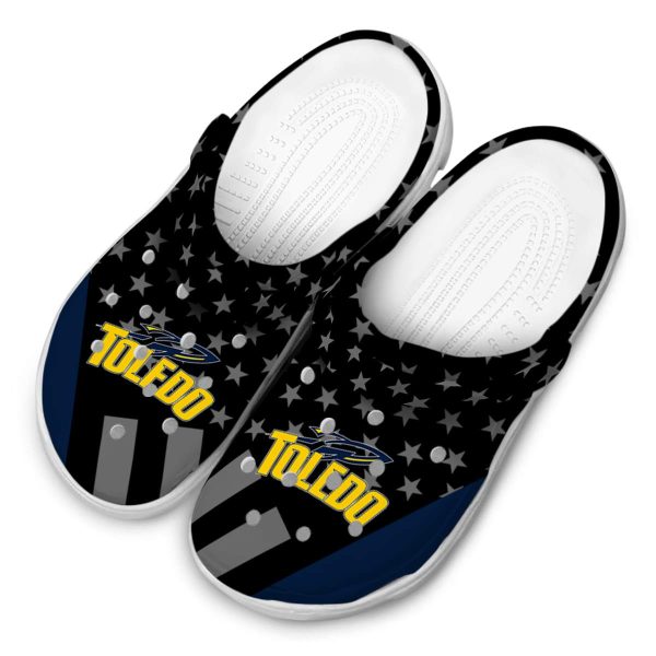 toledo rockets stellar stripes theme clog latest model