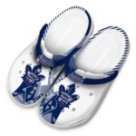 toronto maple leafs geometric background clog best selling
