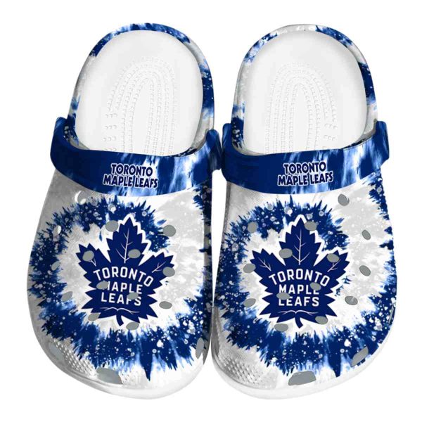 toronto maple leafs radiant burst effect clog best selling