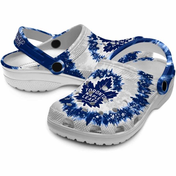 toronto maple leafs radiant burst effect clog high quality