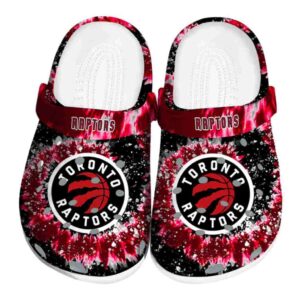 toronto raptors radiant burst effect clog best selling