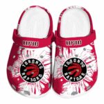 toronto raptors splatter graphics clog best selling