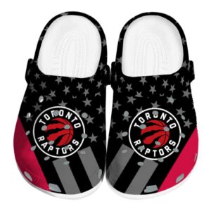 toronto raptors stellar stripes theme clog best selling