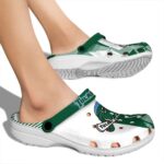 tulane green wave geometric background clog best selling
