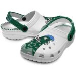 tulane green wave geometric background clog best selling