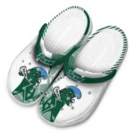 tulane green wave geometric background clog best selling