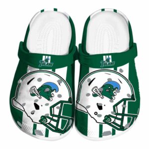 tulane green wave helmet stripes clog best selling
