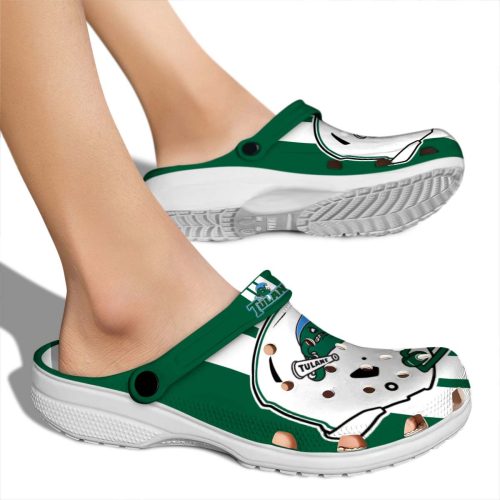 tulane green wave helmet stripes clog fashion forward