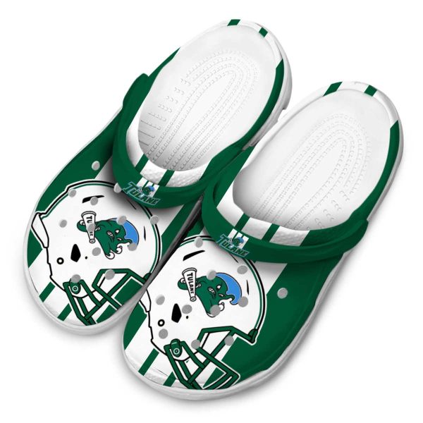 tulane green wave helmet stripes clog latest model
