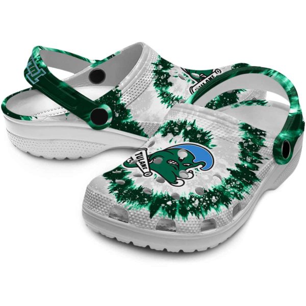 tulane green wave radiant burst effect clog high quality
