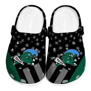 tulane green wave stellar stripes theme clog best selling