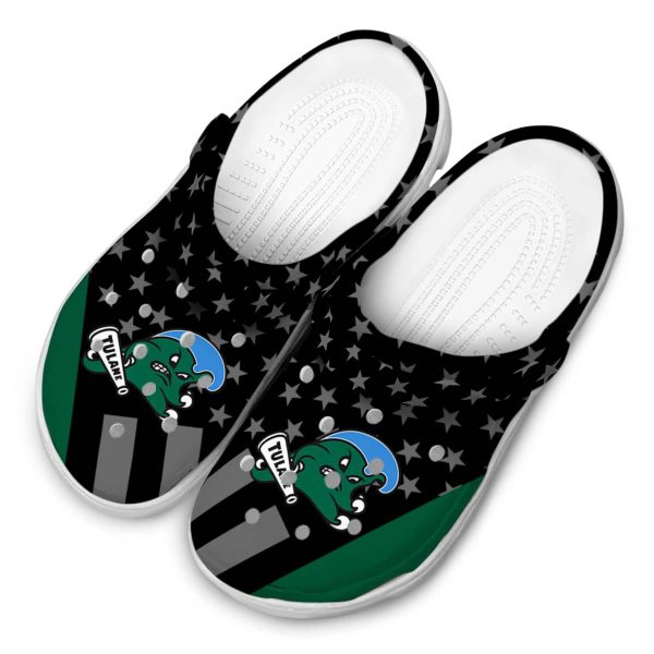 tulane green wave stellar stripes theme clog latest model