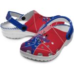 tulsa golden hurricane geometric background clog best selling