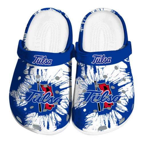 tulsa golden hurricane splatter graphics clog best selling