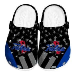 tulsa golden hurricane stellar stripes theme clog best selling