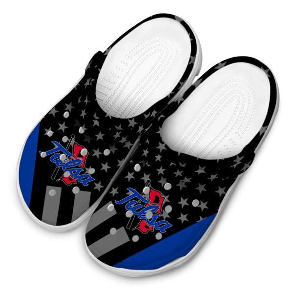 tulsa golden hurricane stellar stripes theme clog latest model