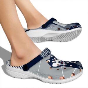 uconn huskies geometric background clog fashion forward