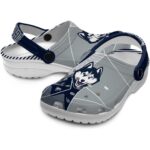 uconn huskies geometric background clog best selling