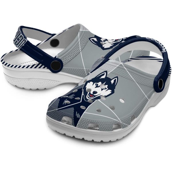 uconn huskies geometric background clog high quality
