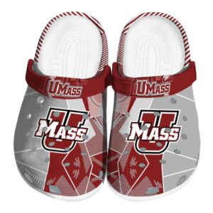 umass minutemen geometric background clog best selling