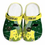 utah jazz geometric background clog best selling