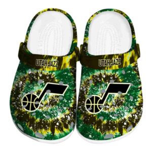 utah jazz radiant burst effect clog best selling