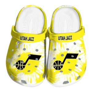utah jazz splatter graphics clog best selling