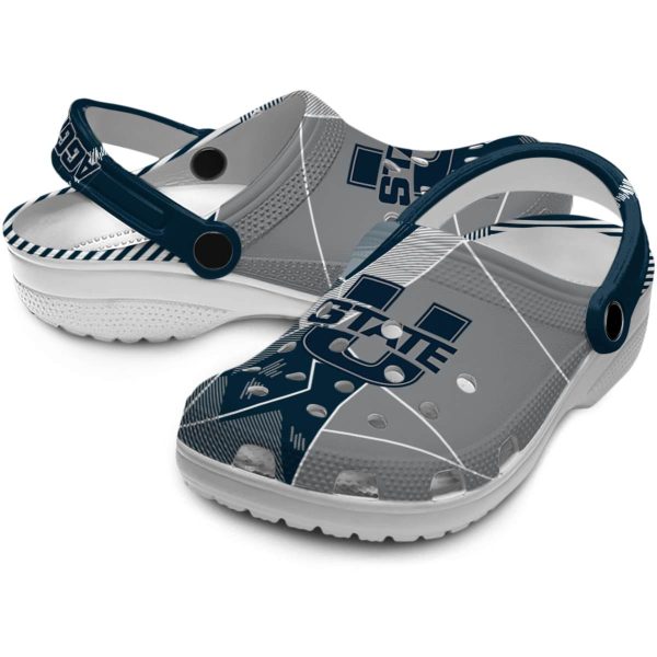 utah state aggies geometric background clog high quality