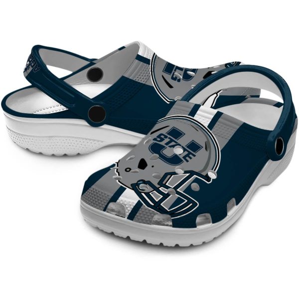 utah state aggies helmet stripes clog high quality