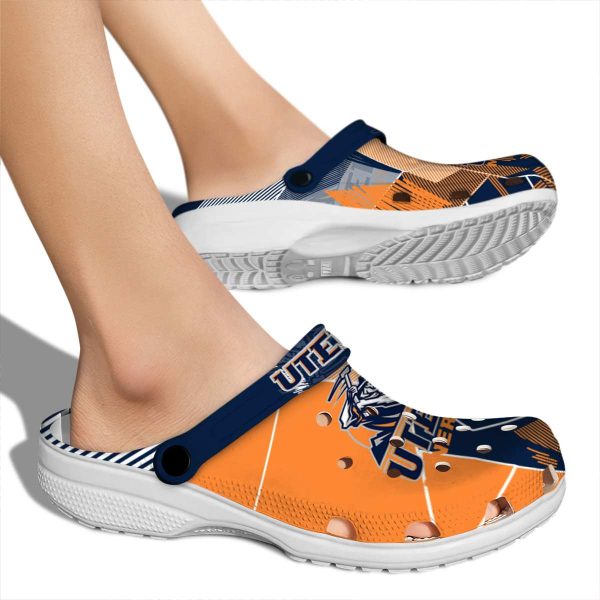 utep miners geometric background clog fashion forward