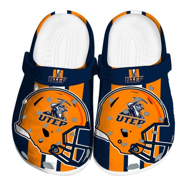 utep miners helmet stripes clog best selling
