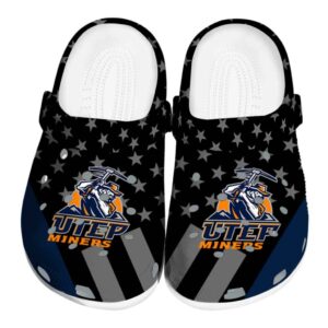 utep miners stellar stripes theme clog best selling