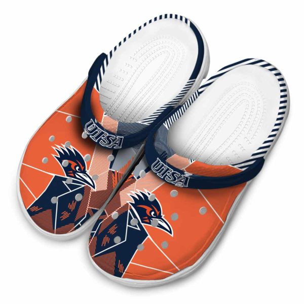 utsa roadrunners geometric background clog latest model