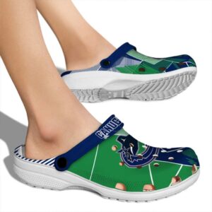 vancouver canucks geometric background clog fashion forward