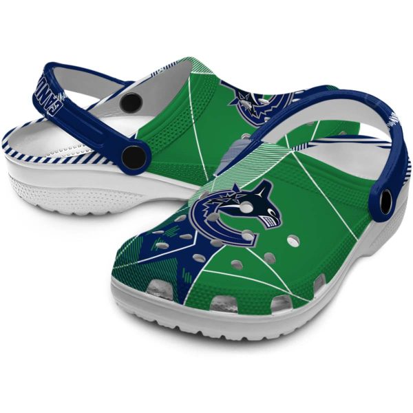 vancouver canucks geometric background clog high quality