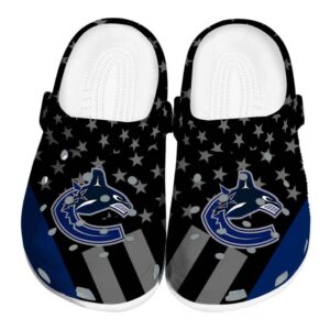 vancouver canucks stellar stripes theme clog best selling